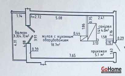 Купить 1-комнатную квартиру, Копище д., Братьев Райт ул. 11. Фото 25