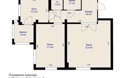 Купить 2-комнатную квартиру, Минск, Тимошенко ул., 8 (Фрунзенский район). Фото 15