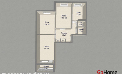 Купить 3-комнатную квартиру, Минск, Заславская ул., 12 (Центральный район). Фото 21