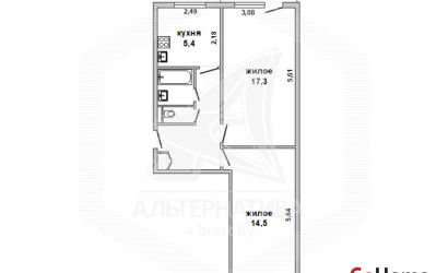 Купить 2-комнатную квартиру, Брест, Восток, ул. Московская. Фото 14