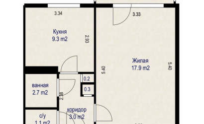 Купить 1-комнатную квартиру, Минск, ул. Есенина, д. 113 (Московский район). Фото 17