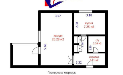 Купить 1-комнатную квартиру, Заславль, Ленина пер., 3. Фото 17