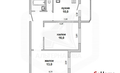 Купить 2-комнатную квартиру, Брест, Центр, ул. Менжинского. Фото 1