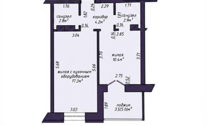 Купить 2-комнатную квартиру, Минск, Глаголева ул., 31 (Московский район). Фото 18