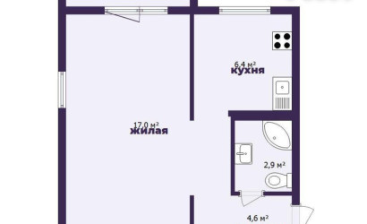 Купить 1-комнатную квартиру, Молодечно, Великий Гостинец ул., 74. Фото 16