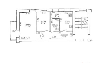 Купить 2-комнатную квартиру, Гродно, Городничанская, 22. Фото 7