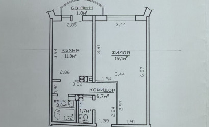 Купить 1-комнатную квартиру, Гомель, Головацкого, 140. Фото 12