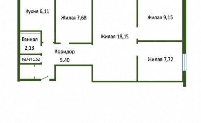 Купить 4-комнатную квартиру, Полоцк, Мариненко ул., 23. Фото 15