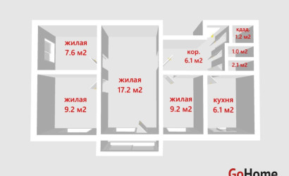 Купить 4-комнатную квартиру, Минск, Берута ул., 4/4 (Фрунзенский район). Фото 20