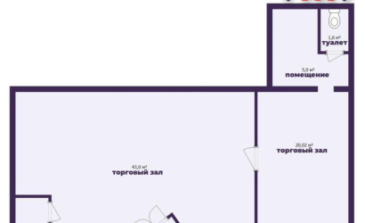 Продажа торгового помещения, Слуцк, Мельничная ул.,  71.5 кв.м.. Фото 15