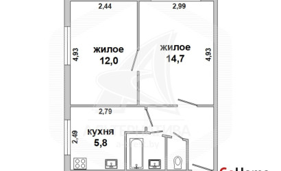 Купить 2-комнатную квартиру, Брест, Гобк, ул. Героев обороны Брестской крепости. Фото 14