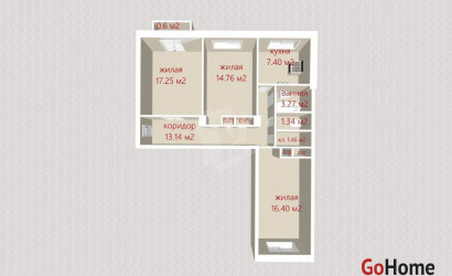 Купить 3-комнатную квартиру, Минск, Козлова пер., 8 (Партизанский район). Фото 14