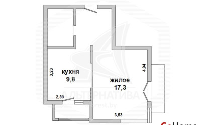 Купить 1-комнатную квартиру, Брест, Центр, ул. Фомина. Фото 12