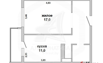 Купить 1-комнатную квартиру, Брест, Вулька, ул. Екельчика. Фото 27