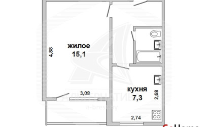 Купить 1-комнатную квартиру, Брест, Центр, ул. Кирова. Фото 20