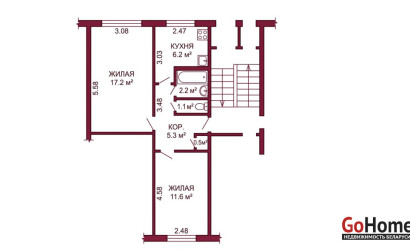 Купить 2-комнатную квартиру, Гродно, Врублевского, 38. Фото 10