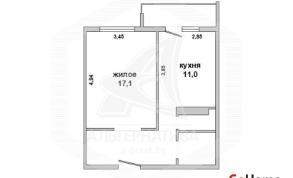 Купить 1-комнатную квартиру, Брест, Гобк, ул. Героев обороны Брестской крепости. Фото 9