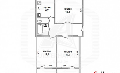 Купить 3-комнатную квартиру, Брест, Центр, ул. Карбышева