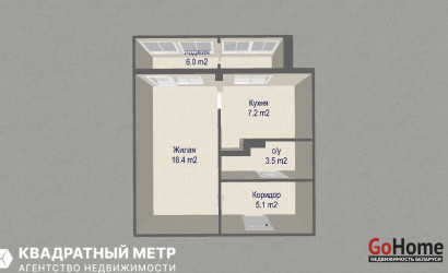 Купить 1-комнатную квартиру, Минск, Пушкина просп., 38 (Фрунзенский район). Фото 19