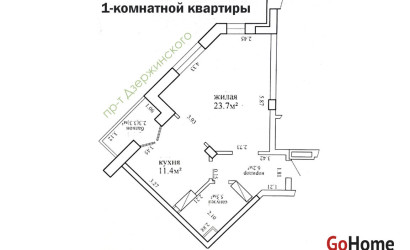 Купить 2-комнатную квартиру, Минск, Дзержинского просп., 26 (Московский район). Фото 2
