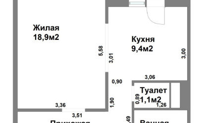 Купить 1-комнатную квартиру, Копище, Авиационная ул., 41. Фото 2