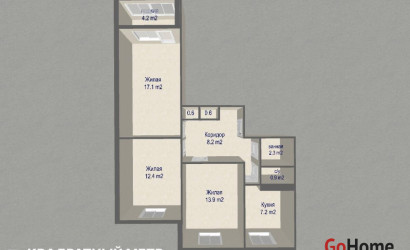 Купить 3-комнатную квартиру, Минск, Есенина ул., 39 (Московский район). Фото 13