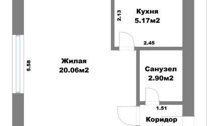 Купить 1-комнатную квартиру, Минск, Ольшевского ул., 13 (Фрунзенский район). Фото 1