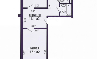 Купить 2-комнатную квартиру, Минск, Лучины ул., 36(Ленинский район). Фото 15