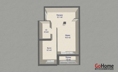 Купить 1-комнатную квартиру, Минск, Игуменский тракт, 20 (Ленинский район). Фото 2