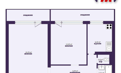 Купить 2-комнатную квартиру, Минск, Кольцова ул., 32 (Советский район). Фото 18