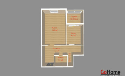 Купить 1-комнатную квартиру, Прилуки, Майская ул., 16. Фото 50