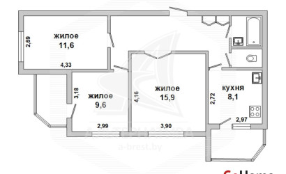 Купить 3-комнатную квартиру, Брест, Восток, ул. Гаврилова. Фото 21