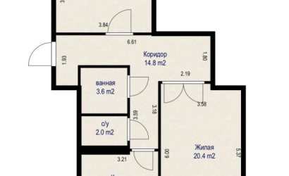 Купить 2-комнатную квартиру, Минск, Мястровская ул., 13 (Центральный район). Фото 28
