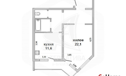 Купить 1-комнатную квартиру, Брест, Центр, ул. Воровского. Фото 17