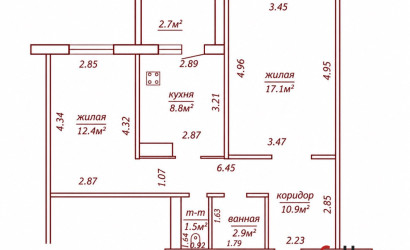 Купить 2-комнатную квартиру, Гродно, Малыщинская, 31. Фото 15