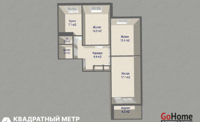 Купить 3-комнатную квартиру, Минск, Якубовского ул., 48/1 (Фрунзенский район). Фото 21