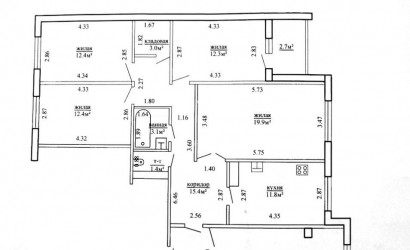 Купить 4-комнатную квартиру, Гродно, Тавлая, 52. Фото 3