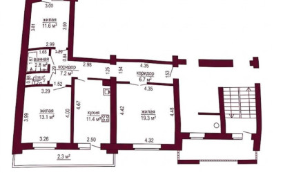 Купить 3-комнатную квартиру, Гродно, 2-й Дзержинского, 11. Фото 12