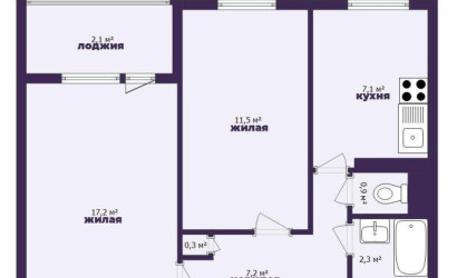 Купить 2-комнатную квартиру, Минск, Калиновского ул., 74/1 (Первомайский район). Фото 2