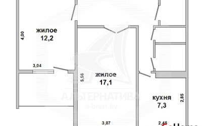 Купить 2-комнатную квартиру, Брест, Дубровка, ул. Дубровская. Фото 18