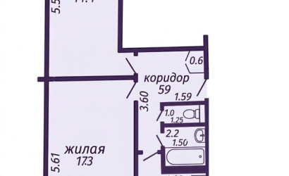 Купить 2-комнатную квартиру, Солигорск, Козлова ул., 27. Фото 1