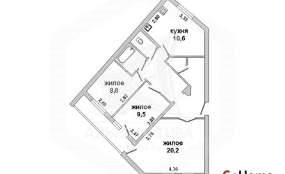 Купить 3-комнатную квартиру, Ореховский, , . Фото 16