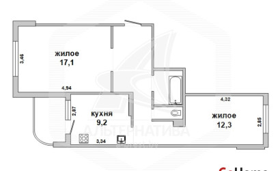 Купить 2-комнатную квартиру, Брест, Ковалево, ул. Суворова. Фото 15