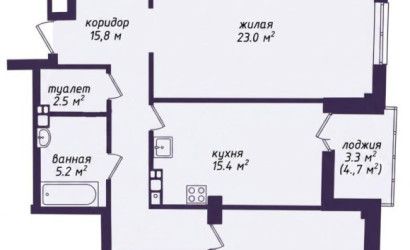 Купить 2-комнатную квартиру, Минск, Богдановича ул., 136 (Советский район). Фото 21