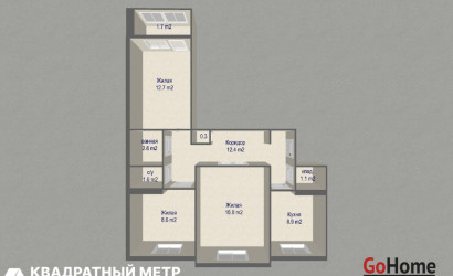 Купить 3-комнатную квартиру, Минск, просп. Любимова, д. 15/3 (Московский район). Фото 9