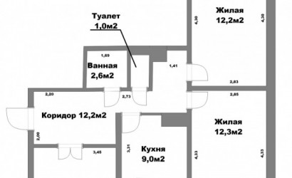 Купить 3-комнатную квартиру, Молодечно, Энгельса пер., 4. Фото 1