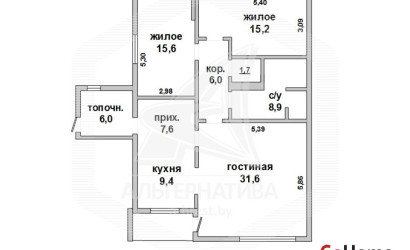 Купить 3-комнатную квартиру, Брест, Вересковые, ул. Вересковая. Фото 13