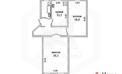 Купить 2-комнатную квартиру, Брест, Центр, ул. Советская. Фото 1
