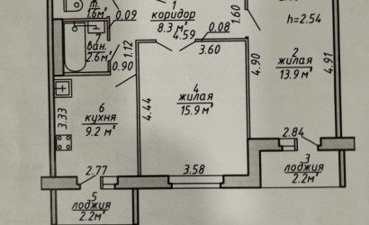 Купить 2-комнатную квартиру, Витебск, Чкалова ул., 62/1. Фото 9