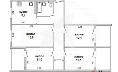 Купить 4-комнатную квартиру, Брест, Восток, ул. Орловская. Фото 1